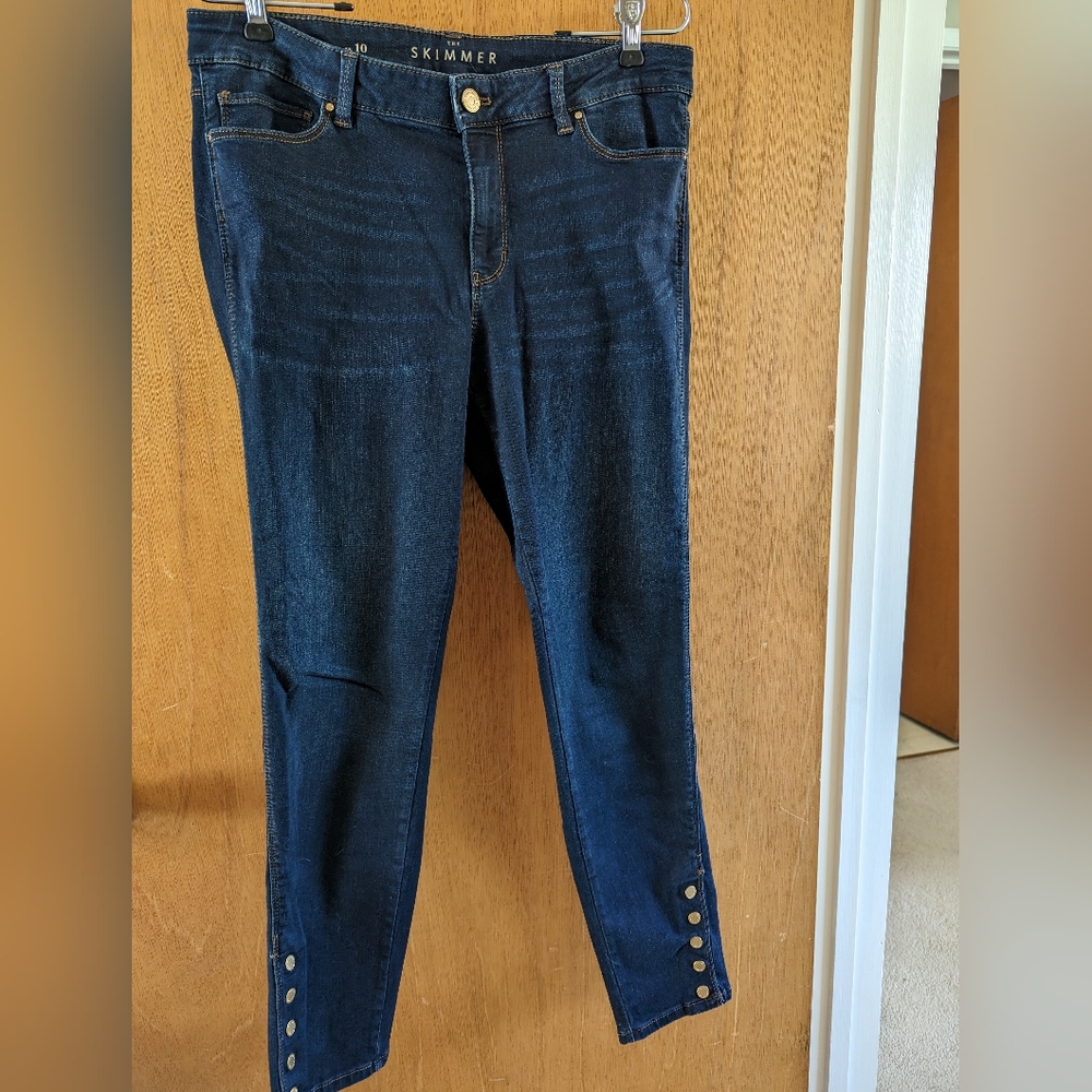 White House Black Market Skimmer Jeans, 10